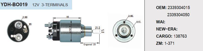 GENUINE QUALITY BOSCH SOLENOID SWITCH FITS FORD 12V 1371 1986SE1677 138763