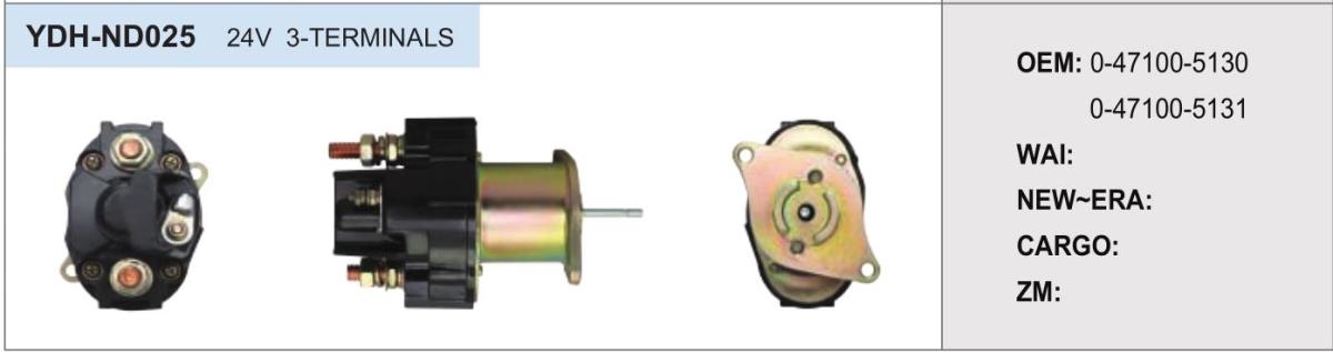GENUINE QUALITY SOLENOID SWITCH FITS KOMATSU FOR 24V 335045 KD0471004481 0471005130