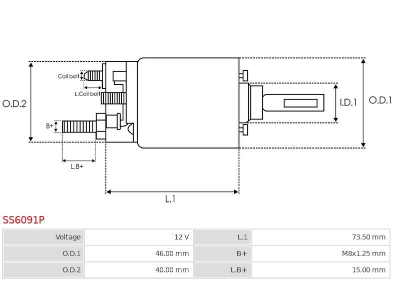 GENUINE QUALITY SOLENOID SWITCH FITS TOYOTA FOR 12V 282260T300 SS6091P SSN1066BA