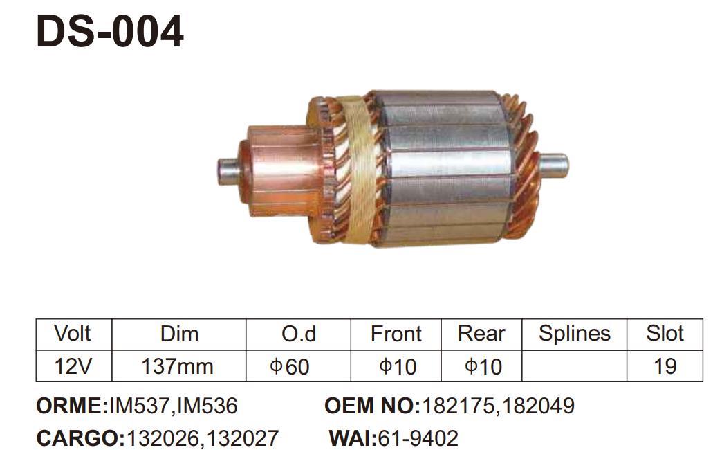 IM536 BOSCH SERIOUS ARMATURE 12V