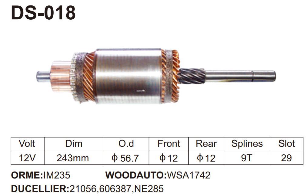 130142 BOSCH SERIOUS ARMATURE 12V