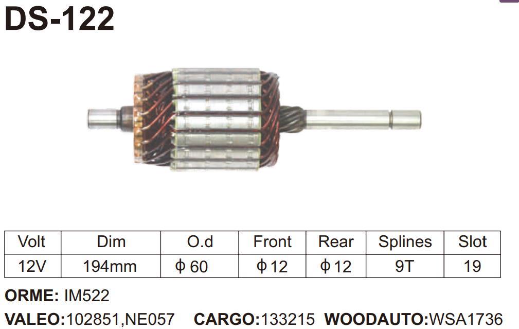 IM5260 BOSCH SERIOUS ARMATURE 12V