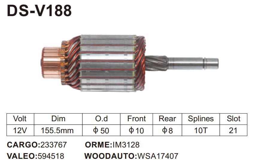 IM3128 BOSCH SERIOUS ARMATURE 12V