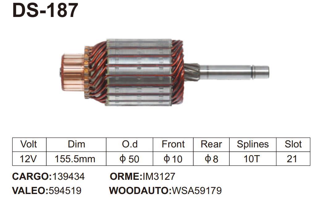 IM3127 BOSCH SERIOUS ARMATURE 12V